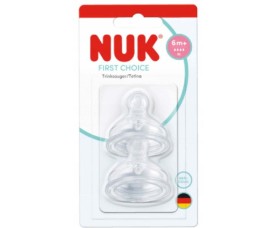 NUK First Choice Θηλές Σιλικόνης Κατά Των Κολικών 6m XL 2τμχ 10.124.054