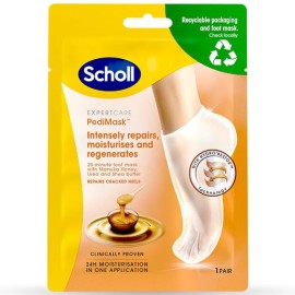 SCHOLL Pedi Mask Μάσκα Ποδιών με Μέλι Manuka για Ενυδάτωση & Αναγέννηση Δέρματος, 1 ζευγάρι