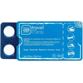 Pharmalead Travel Mints Βοήθημα για το Ταξίδι και το Τζετ Λαγκ 15 παστίλιες Μέντα