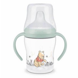 Nuk Perfect Match Winnie The Pooh Εκπαιδευτικό Μπιμπερό Πλαστικό με Λαβές Πράσινο για 6m+ 150ml 10.215.391