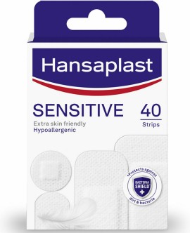 Hansaplast Sensitive Αυτοκόλλητα Επιθέματα Φιλικά στην Επιδερμίδα 40τμχ