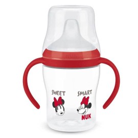 Nuk Perfect Match Disney Minnie Κόκκινο Εκπαιδευτικό Μπιμπερό Πλαστικό με Λαβές για 6m+ 150ml 10.215.397