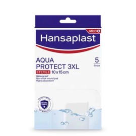 Hansaplast Αποστειρωμένα Αυτοκόλλητα Επιθέματα Aqua Protect 3XL 15x10cm 5τμχ