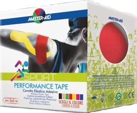 Кинезио лента Master Aid 5мx5см, червена, 1 бр.