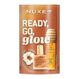 Nuxe XMAS 2025 PROMO Ready, Go, Glow με Reve de Miel 10ml, Huile Prodigieuse Or 10ml & ΔΩΡΟ Scrunchie