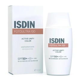 Isdin FotoUltra 100 Active Unify Fusion Color Fluid SPF50+ Αντηλιακό για Μείωση & Πρόληψη Κηλίδων, Δυσχρωμιών 50ml