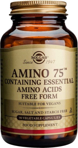 Solgar Amino 75 Σύμπλεγμα Αμινοξέων 90caps