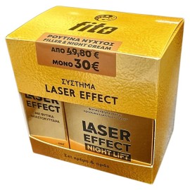 Fito Σύστημα Laser Effect Night, Ρουτίνα Νύχτας με Laser Effect Night Lift Κρέμα Νύχτας για Προσωπο, Μάτια, Λαιμό 50ml & Laser Effect Filler 30ml