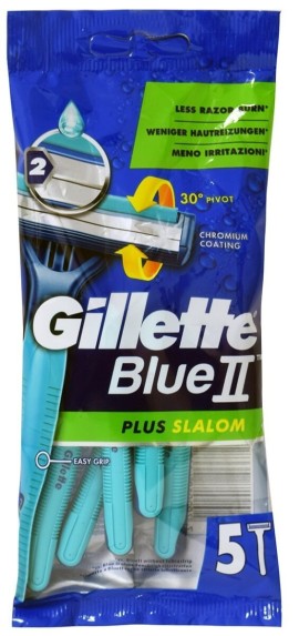 Gillette Blue II Plus Slalom 5τμχ