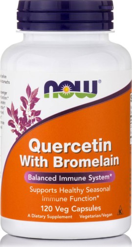 Now Quercetin with Bromelain Φόρμουλα με Κουερσετίνη και Βρωμελαϊνη για το Ανοσοποιητικό 120caps