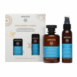 Apivita XMAS PROMO 2025 Περιποίηση Μαλλιών με Hyaluronic Hydra Moisturizing Shampoo 250ml & Moisturizing Leave In Conditioner 100ml