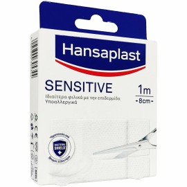 Hansaplast Αυτοκόλλητο Επίθεμα Sensitive 100x8cm 1τμχ