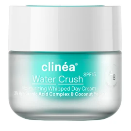 Clinea Water Crush 48-часов хидратиращ дневен крем със SPF15 с хиалуронова киселина 50 мл