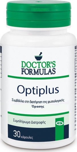 Doctors Formulas Optiplus για τη Διατήρηση της Φυσιολογικής Ορασης 30caps