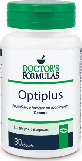 Doctors Formulas Optiplus за поддържане на нормално зрение 30 капсули