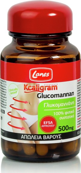 Lanes Kcaligram Glucomannan Γλυκομαννάνη 60caps