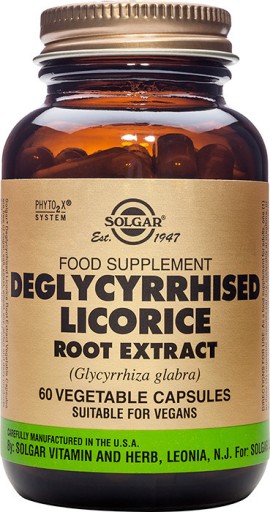 Solgar Deglycyrrhised Licorice Root Extract με Εκχύλισμα Γλυκόριζας 60 Φυτικές Κάψουλες