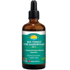 Bio Tonics Υγρή Χλωροφύλλη Type A για Τόνωση και Αποτοξίνωση 100ml