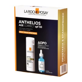 La Roche Posay Anthelios PROMO 2024 με Age Correct SPF50 Αντηλιακό Προσώπου Κατά Των Σημαδιών Γήρανσης 50ml & ΔΩΡΟ Hyalu B5 Αντιρυτιδικός Ορός Ματιών 10ml