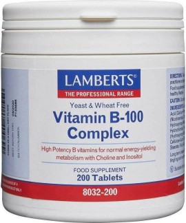 Lamberts Vitamin B-100 Complex 200tabs