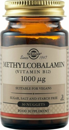 Solgar Methylcobalamin Vitamin B12 1000mcg 30tabs Μασώμενα