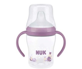Nuk Perfect Match Εκπαιδευτικό Μπιμπερό Πλαστικό Μωβ με Λαβές για 6m+ 150ml 10.215.380