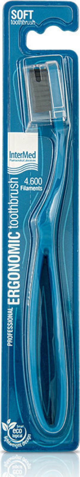 Intermed Professional Ergonomic Οδοντόβουρτσα Soft με 4.600 Ίνες Μπλε 1τμχ