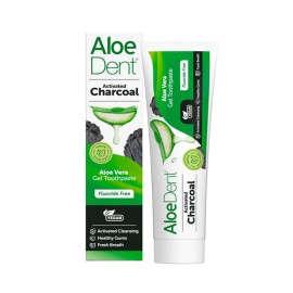 AloeDent Triple Action Charcoal Οδοντόκρεμα Τριπλής Δράσης με Ενεργό Άνθρακα, Χωρίς Φθόριο 100ml