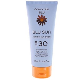 Camomilla Blu Shimmer Sun Cream SPF30 Αντιηλιακή Κρέμα Σώματος με Χρυσό Ιριδισμό 100ml