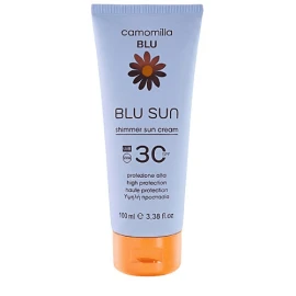 Слънцезащитен крем Camomilla Blu Shimmer SPF30 със златист блясък 100 мл