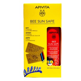 APIVITA Promo Bee Sun Safe με Hydra Sun Kids Lotion Spray SPF50 200ml & ΔΩΡΟ 2 Παζλ & Ξυλομπογιές