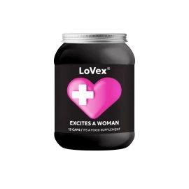 LoVex Възбужда Жената за Естествена Подкрепа на Женското Желание 15 капсули