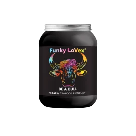 Funky LoVex Be A Bull Натурален продукт за мъжка потентност и потентност 15 капсули