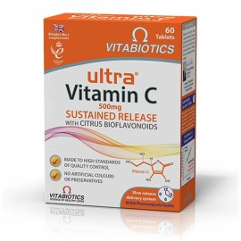Vitabiotics Ultra Vitamin C Sustained Release with Citrus Bioflavonoids Βιταμίνη C με Βιοφλαβονοειδή 500mg 60tabs