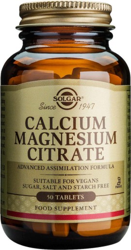 Solgar Calcium Magnesium Citrate 50tabs