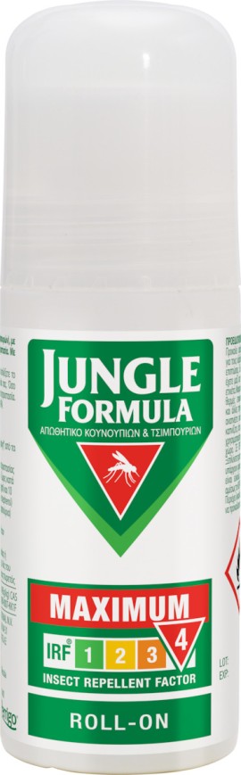 Omega Pharma Jungle Formula Maximum Εντομοαπωθητική Λοσιόν σε Roll On/Stick 50ml