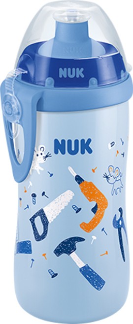 Nuk First Choice Junior Cup 18m+ Παγουράκι με Καπάκι Push-Pull Μπλε 300ml 1τμχ 10.255.408