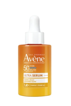 Avene Eau Thermale Ultra Serum Слънцезащитен серум за лице с активиращ блясък SPF50+ 30 мл