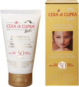 Cera di Cupra Face Sun Cream for Sensitive Skin SPF50 Αντηλιακή Κρέμα Προσώπου για Ευαίσθητα Δέρματα 75ml
