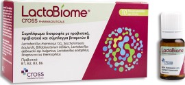 Cross Pharmaceuticals LactoBiome με Προβιοτικά, Πρεβιοτικά & Σύμπλεγμα Βιταμινών 10ml 10 φιαλίδια
