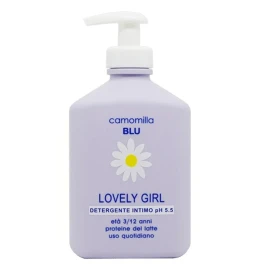 Camomilla BLU Lovely Girl Интимен почистващ лосион за чувствителна зона с pH 5.5 за момичета в предпубертетна възраст 300 мл