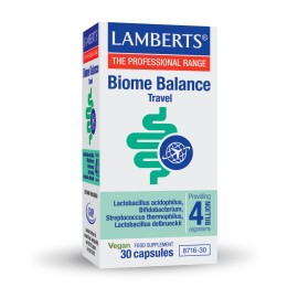 Lamberts Biome Balance Travel 4 billion, Συμπλήρωμα Διατροφής Προβιοτικών 30caps