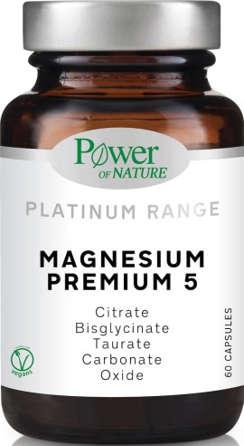Power Of Nature Platinum Range Magnesium Premium 5 60caps