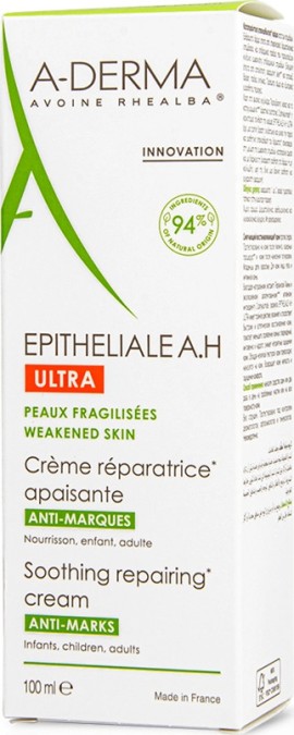 A-Derma Epitheliale A.H Ultra Καταπραϋντική Επανορθωτική Κρέμα 100ml