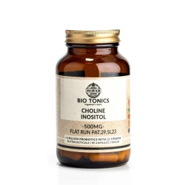 Bio Tonics Холин Инозитол 500 мг Хранителна добавка с холин - Инозитол 90 капсули веган