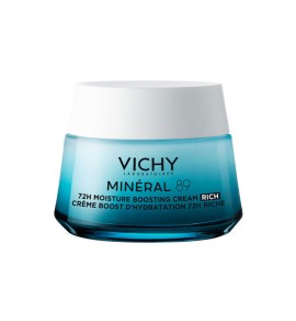 Vichy Mineral 89 Rich 100Η Ενυδατική & Συσφικτική Κρέμα Προσώπου Πλούσιας Υφής για Ξηρές/Ευαίσθητες Επιδερμίδες 50ml