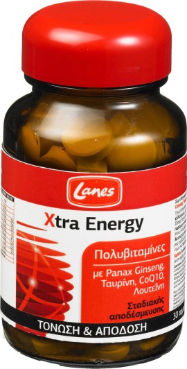 Lanes Xtra Energy Τόνωση και Απόδοση 30tabs