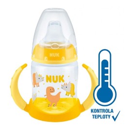 Nuk Εκπαιδευτικό Μπιμπερό με Λαβές First Choice 6m+ Yellow Animals 150ml 10.743.943