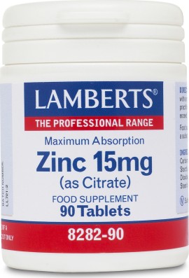 Lamberts Zinc 15mg (Citrate) 90tabs