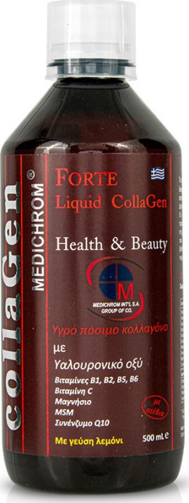 Medichrom Forte Liquid Collagen 500ml Λεμόνι